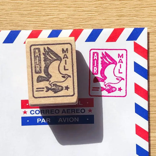 “Air Mail” Osprey Rubber Stamp