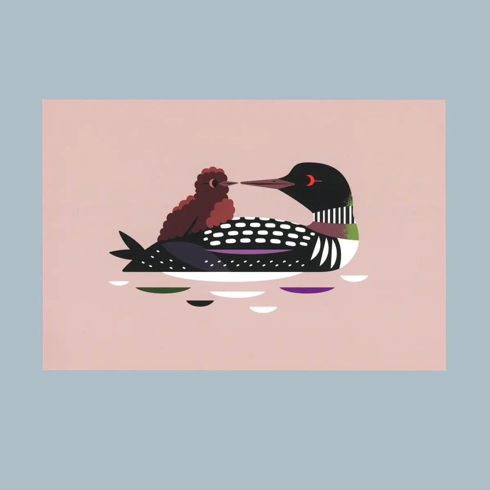 Lovely Loons Postcard Print