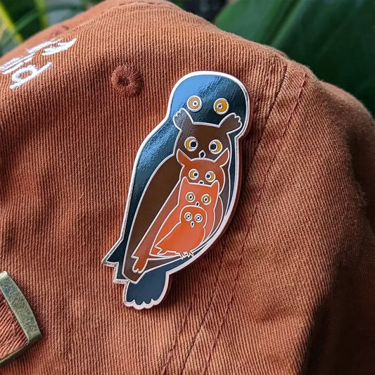 Owloween Enamel Pin