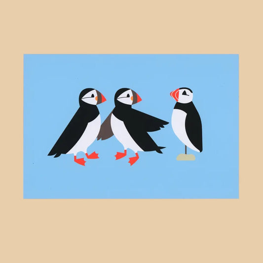 Puffin Decoy Postcard Print